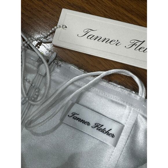 Tanner Fletcher Marilyn Floral Sequin Strapless Dress 1 / US 4-6 Evening Gown - Picture 3 of 14